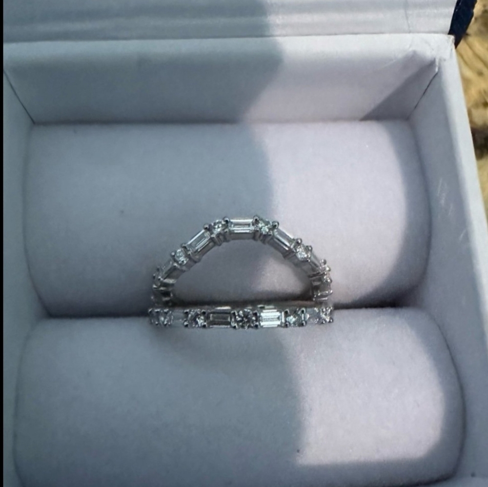 Platinum Wedding Band- This Is For The Curved Band Only!